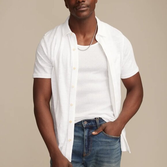 Lucky Brand Men's White Button Down Shirt Size Large - Picture 1 of 5
